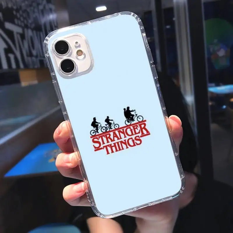 

Stranger Things Phone Case Transparent soft For iphone 5 5s 5c se 6 6s 7 8 11 12 plus mini x xs xr pro max