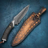 vg10 damascus fixed blade knife camping hunting tactical knife outdoor survival tools high quality knives collection gifts