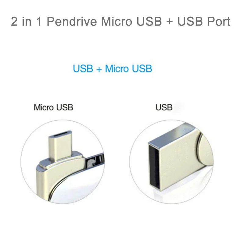 Металлический флеш накопитель с брелоком 128 ГБ 32 64 8 16 ГБ|USB флэш-накопители| |