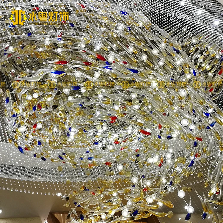 Индивидуальные лобби Холла нестандартный проект хрустальная лампа отдел продаж