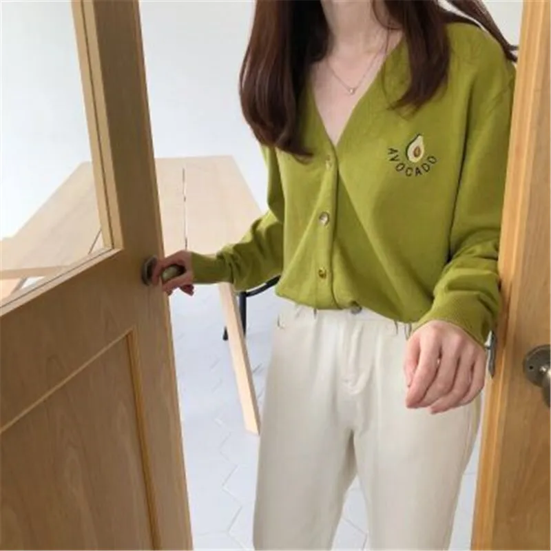 Knitted Cardigan Sweater Women 2019 Spring Autumn Simple Solid Straight Bottom Clothing Fashion for Female |