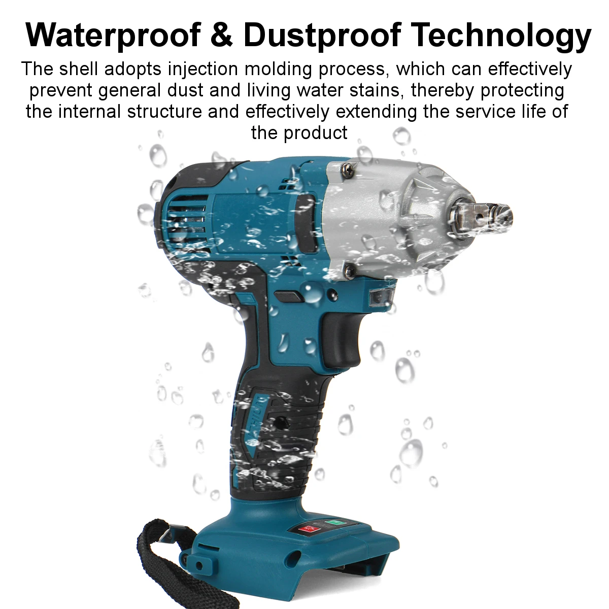 

18V 1/2'' Impact Wrench Brushless Cordless Electric Wrench Power Tool 480N.m Torque Rechargeable For Makita Battery DTW285Z