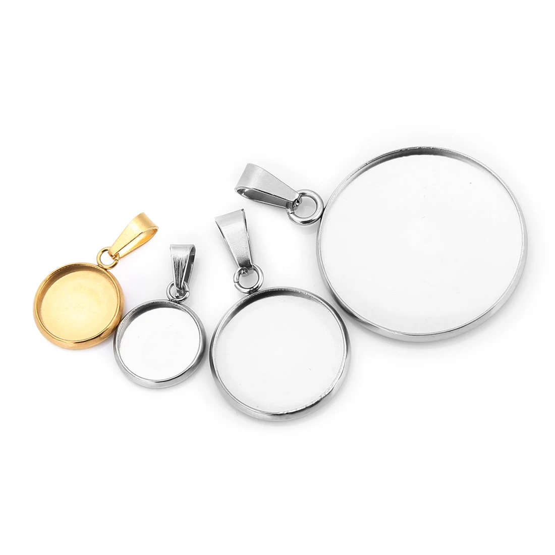 Круглый подвесной соединитель из нержавеющей стали 20 шт. 10/12/16/20/25 мм пустой