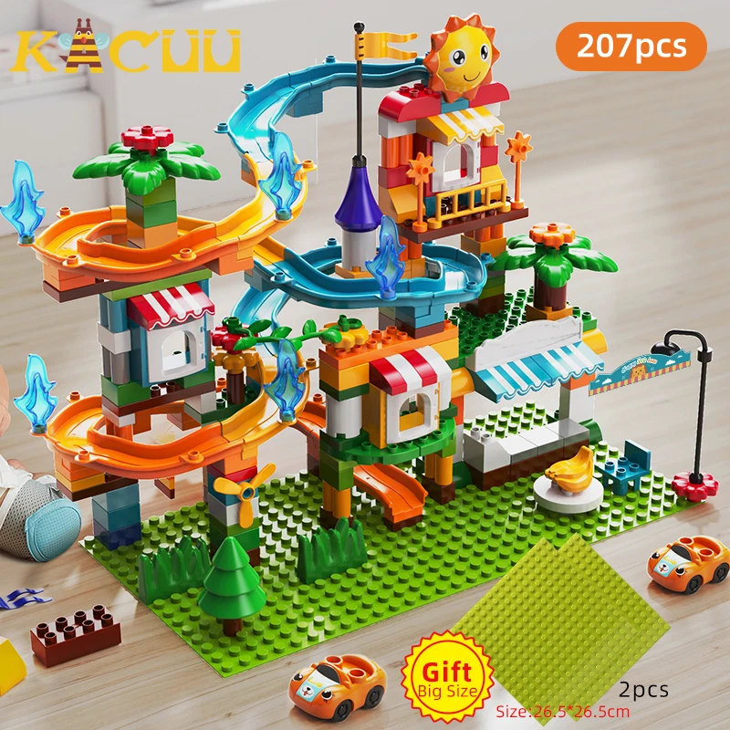 

Конструктор Marble Run для девочек и мальчиков, большие фигурки из конструктора, Классические строительные блоки «сделай сам», сборные игрушки ...