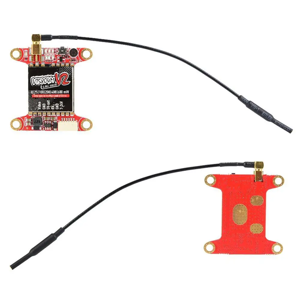 Передатчик PandaRC VT5804M V2 0-600 мВт переключаемый 48CH FPV передатчик VTX RC и плата приемника