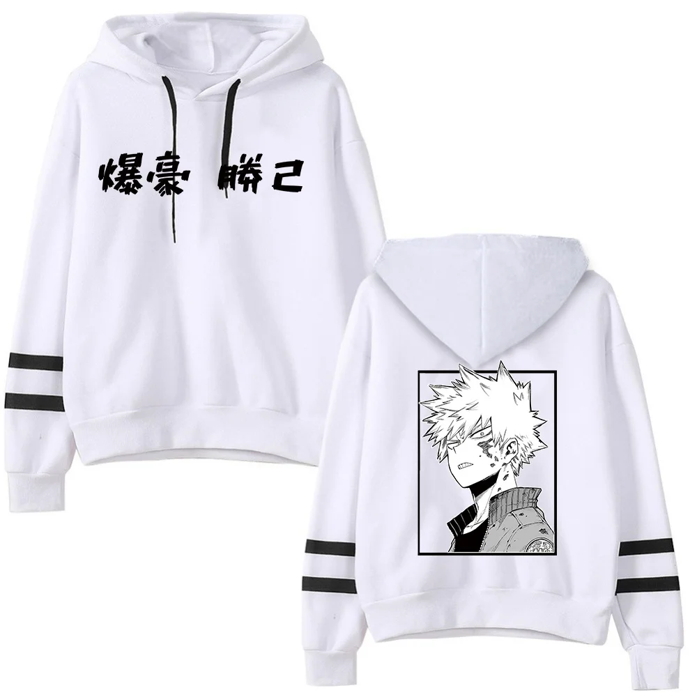 

My Hero Academia Hoodies Bakugou Cosplay Print Anime Sweatshirt Loose Oversized Men Women Hooded Pullovers Top 2021 MHA New