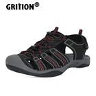 Сандалии GRITION мужские с резиновой подошвой, уличная пляжная обувь, дышащие легкие модные туфли для треккинга и походов, размер 46, 2021