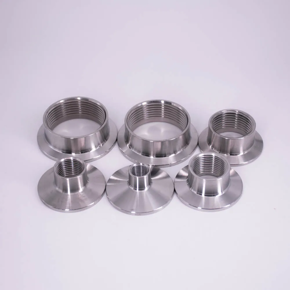 Короткий соединитель для труб 1/4 дюйма 3/8 1/2 3/4 1 дюйм 25 5 BSPT мама 2 Tri Clamp фитинг