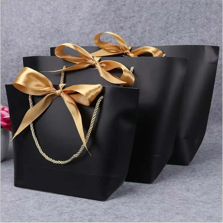 5 шт. Большой подарочный бумажный пакет цветная подарочная коробка для тканевой