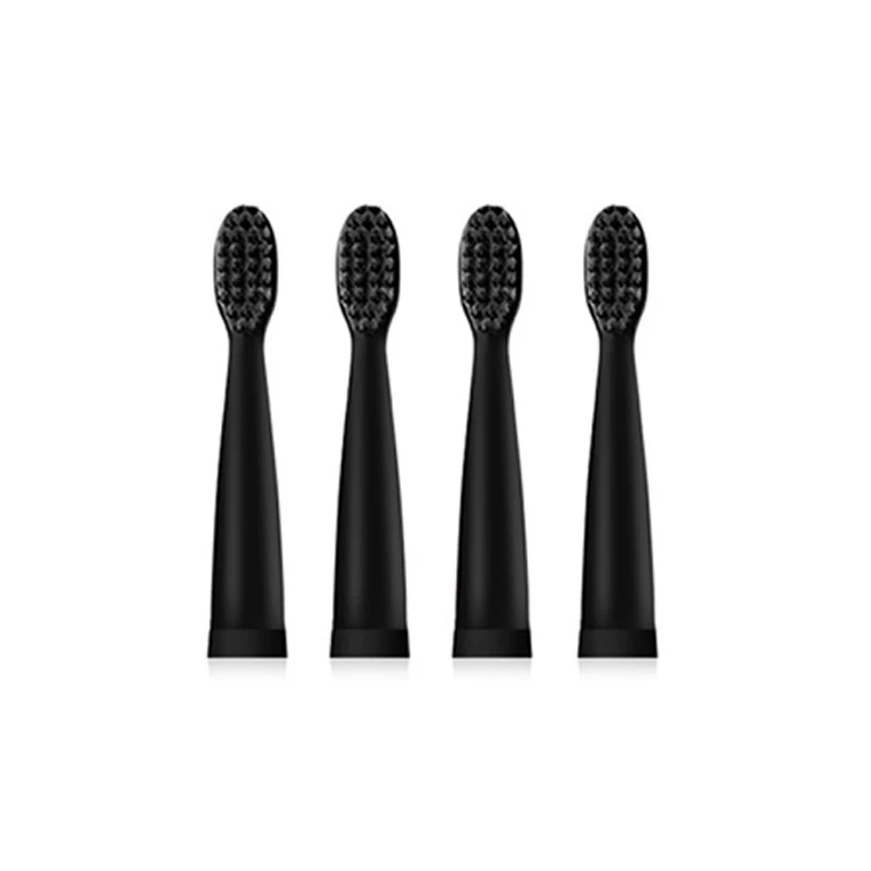 Black Brushhead Мощная ультра звуковая электрическая зубная щетка USB зарядка перезаряжаемая зубная щетка моющаяся электронная отбеливающая зубная щетка - Color: Black Brushhead