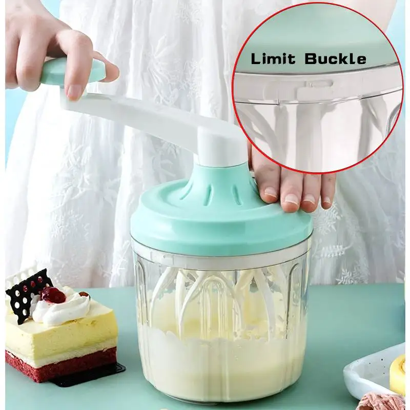 

Household Whisk Hand Mixer Beater Self Turning Kitchen Accessories Egg Cream Cake Butter Baking Tools Cake Small Whisk