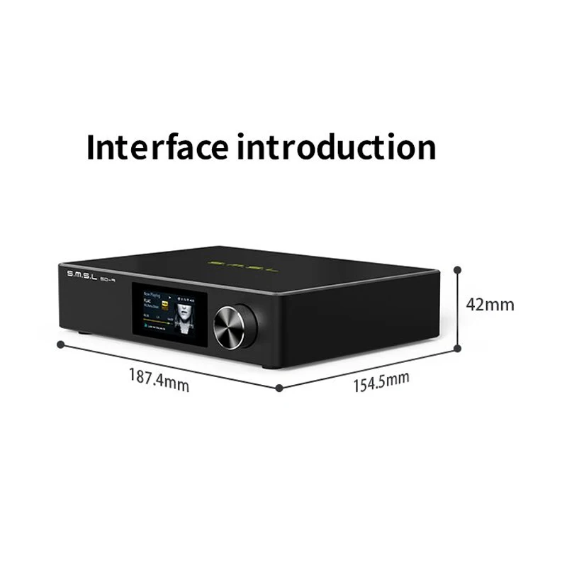 SMSL SD-9 MQA HIFI Сетевой музыкальный плеер SD9 поддержка DSD WAV APE FLAC AIFF MP3 Настольный |