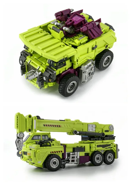 SET C(NO BOX) JINBAO трансформация G1 Devastator 6 в 1 негабаритных ко Bonecrusher грузовики крюк гравитационный скребок фигурка робот игрушки модель - Цвет: SET C(NO BOX)