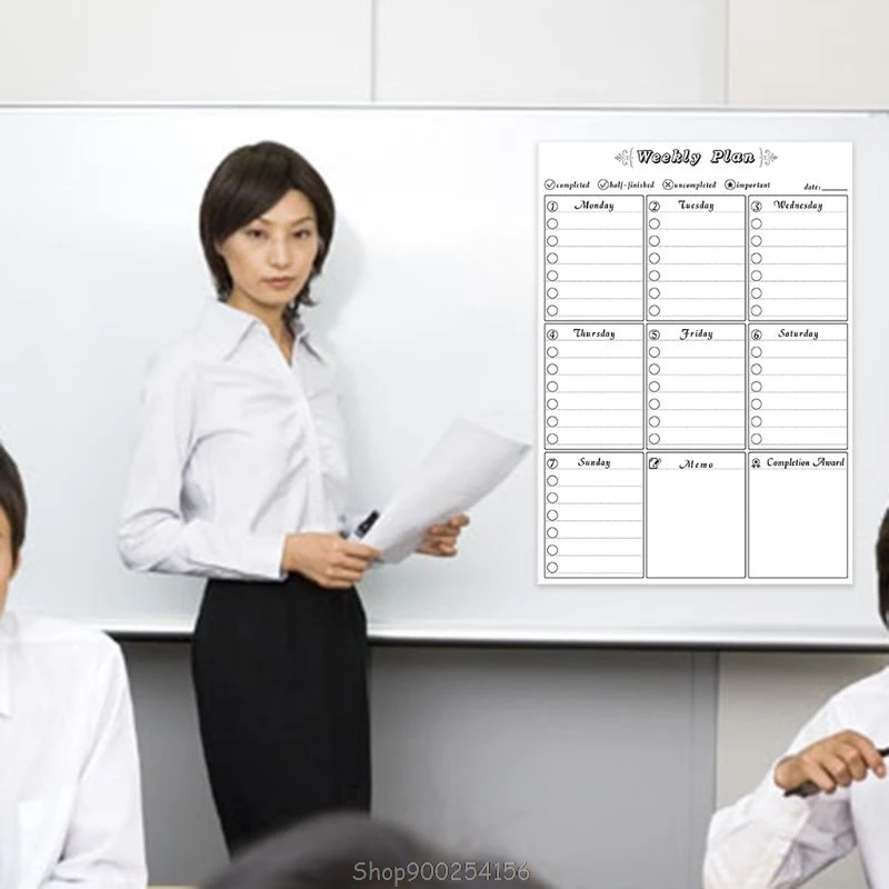 

A3 Magnetic Weekly Planner Whiteboard Fridge Magnet Erasable Flexible Message Board D11 20 Dropship