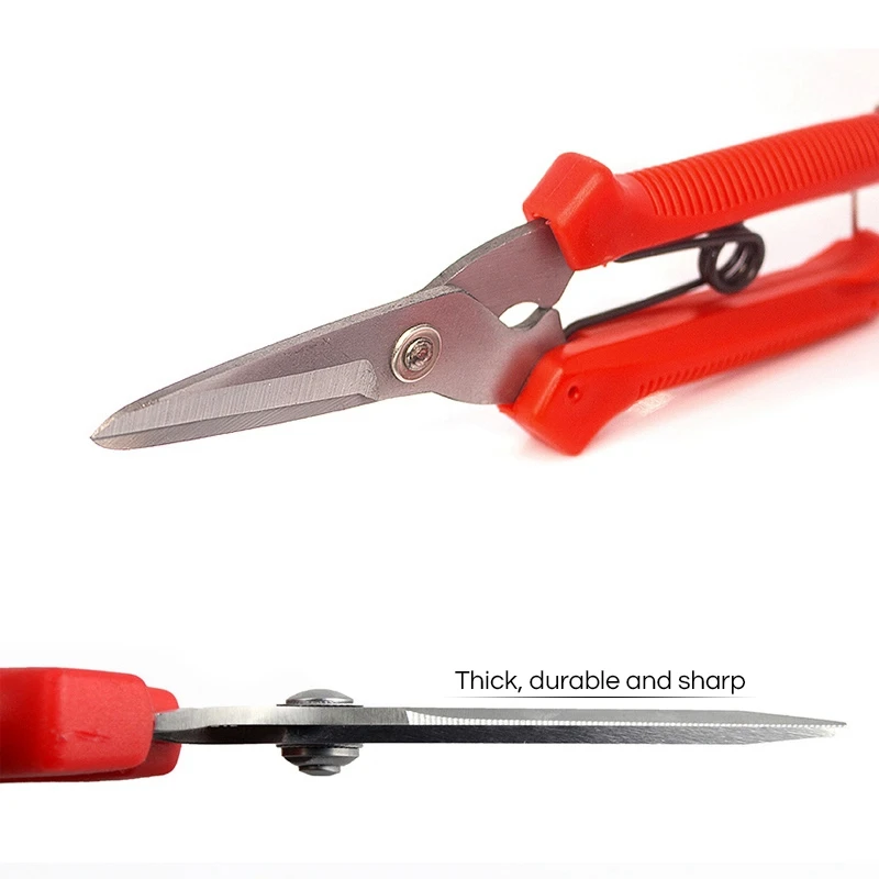 

Hot Gardening Hand Pruner Garden Scissors Pruning Shears Micro-Tip Pruning Snips Leaf Trimmer Straight Florist Scissor For Plant