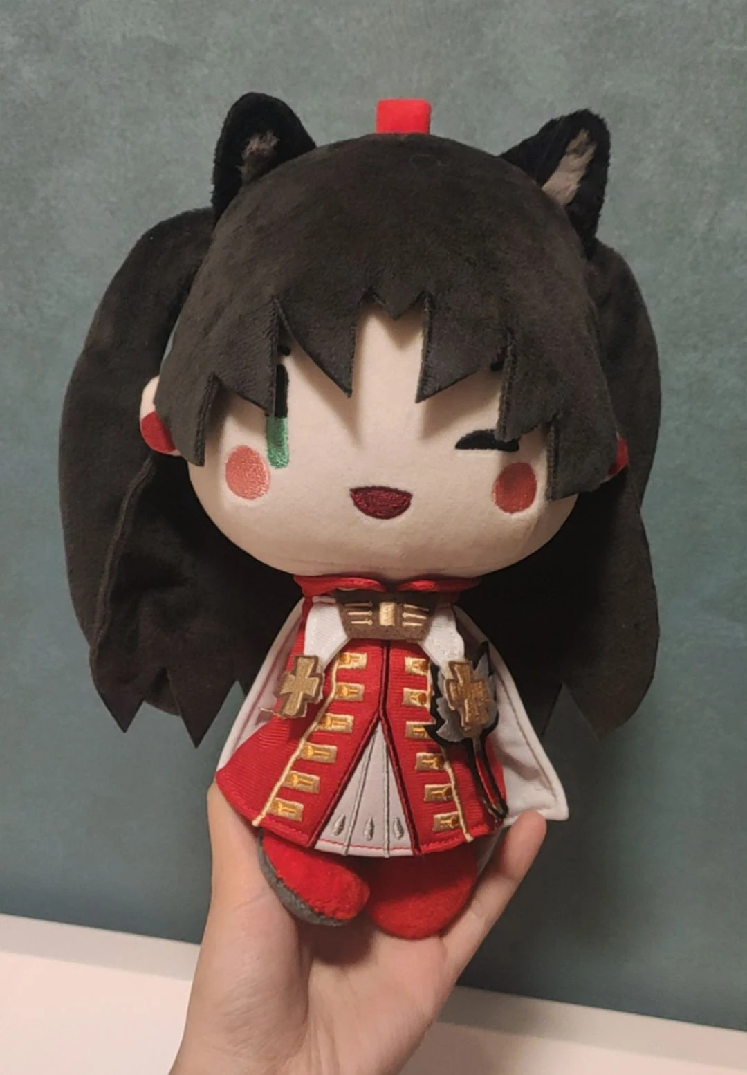 

20CM Doll Anime Tohsaka Rin Fate/kaleid liner Plush Stuffed Dolls Keychain Cosplay Cartoon Toy Pendant Keyring Props Gifts