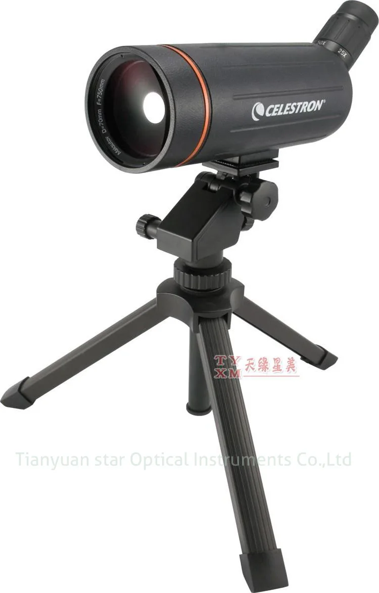 Celestron C70 мини Mak Зрительная труба компактный и портативный охотничий Монокуляр Встроенная масштабирующая окулярная трубка, способная 25-75x увеличение