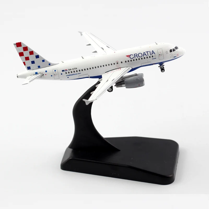 Модель A319 из сплава с базовым шасси 8 5 см 1:400 | Игрушки и хобби