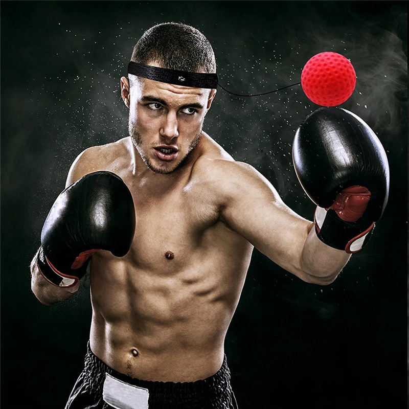 

Boxing Reflex Speed Punch Ball MMA Sanda Boxer Raising Reaction Force Hand Eye Training Set Stress Gym Boxing Muay Thai Exercise