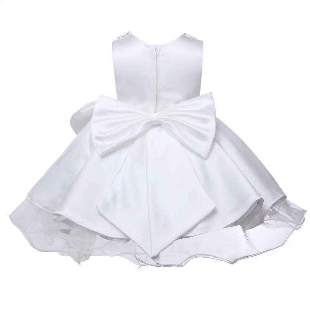 Наряд с бусинами для девочек на 1 й день рождения многослойное фатиновое платье