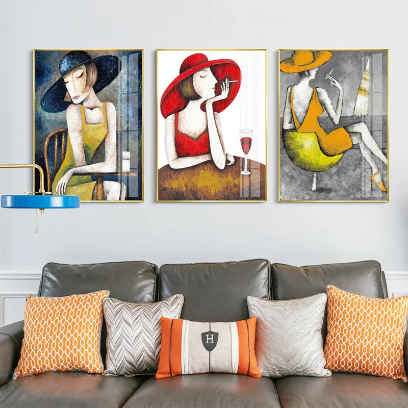 Современный портрет Женщины Vogue Amedeo Modigliani холст печать живопись плакат настенные