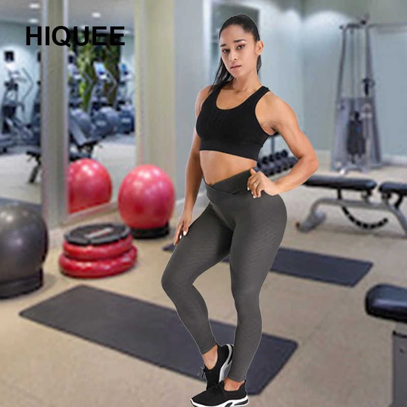 

Новые штаны для йоги, женские спортивные Леггинсы для занятий йогой, фитнеса, бега и высокая Талия Длинные брюки для девочек в стиле «хип пуш...