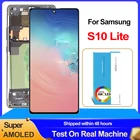 100% Оригинальный ЖК-дисплей 6,7 дюйма для Samsung Galaxy S10 Lite SM-G770FDS дисплей сенсорный экран дигитайзер в сборе