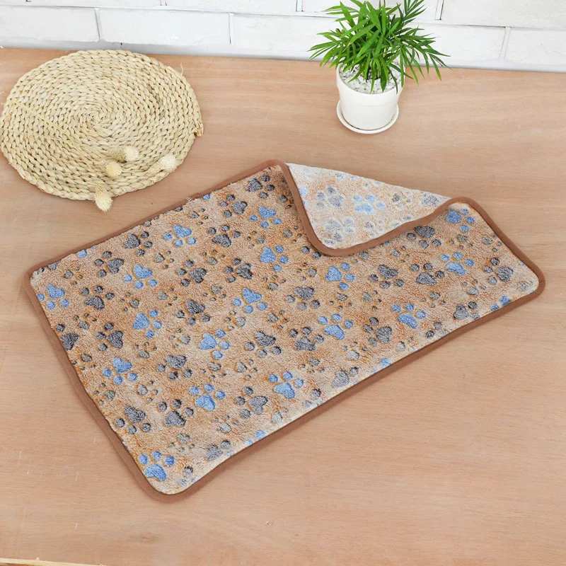 Теплые одеяла для собак зимняя кровать мягкий коврик домашних животных щенок