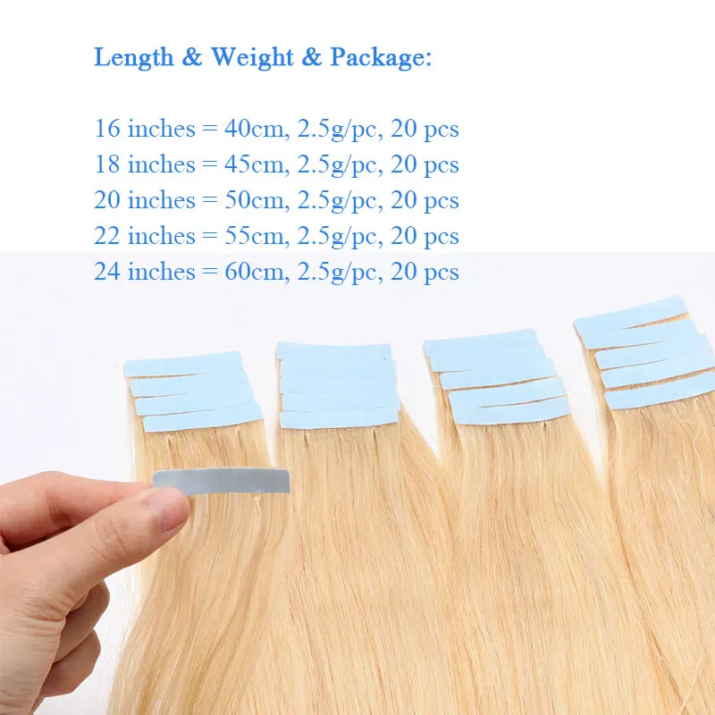 SEGO1"-24" 2,5 г/шт. 10/20 шт. волосы на Клейкой Ленте имитирующей кожу волосы, прямые, лента(с чешуйками в одном направлении), опт, не Волосы remy двусторонний скотч волосы для увеличения объема