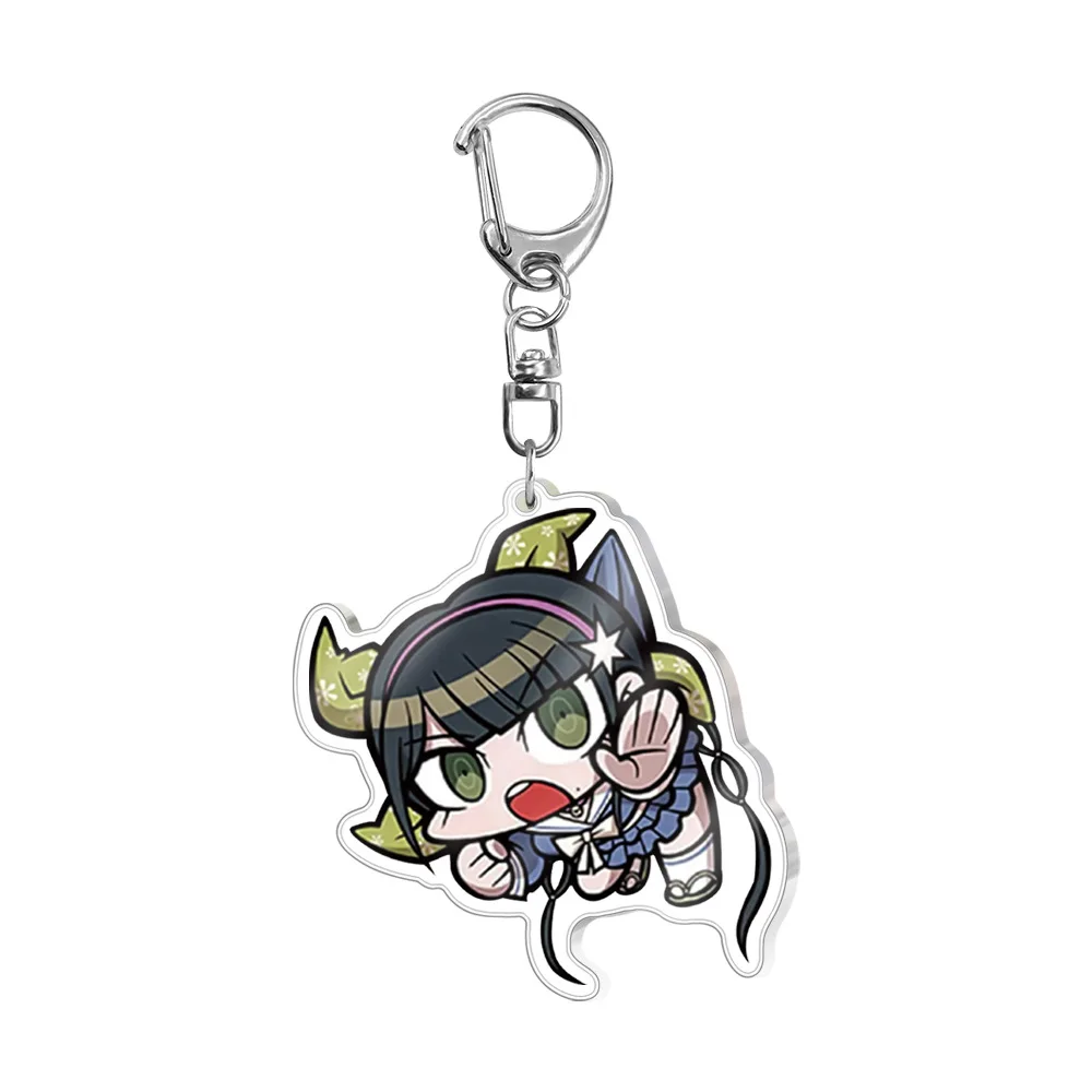 Брелок с фигуркой из аниме данганронпа V3 Q Version Прозрачный Акриловый подвеской