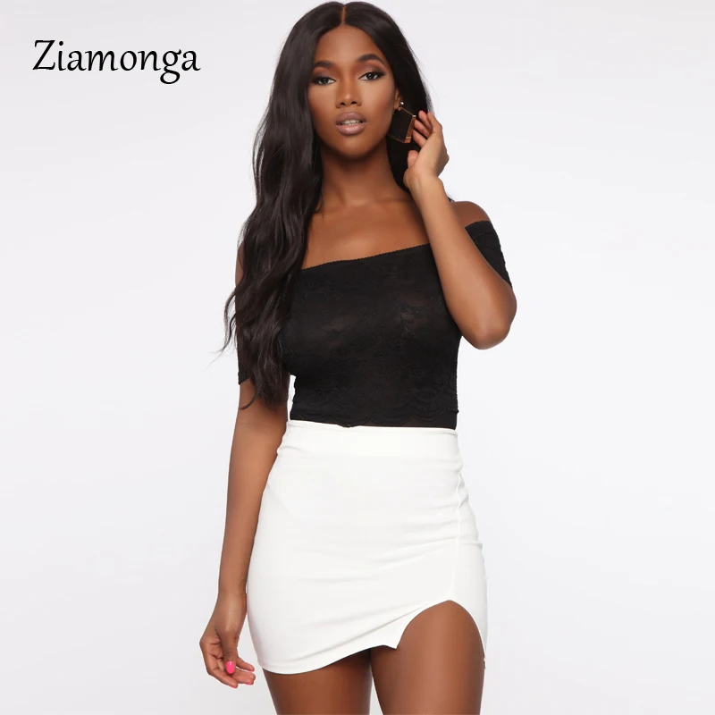 Ziamonga пикантные белые кружево боди для женщин топы корректирующие прозрачные