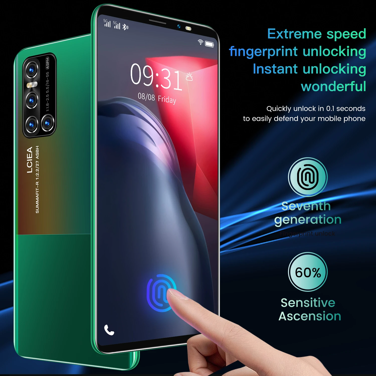 

V19MINI 5.8 Inch Smart Phone Global Version 6GB RAM 128GB ROM Face Fingerprint ID 18MP Front 24MP Rear MTK6598 Andriod Phone