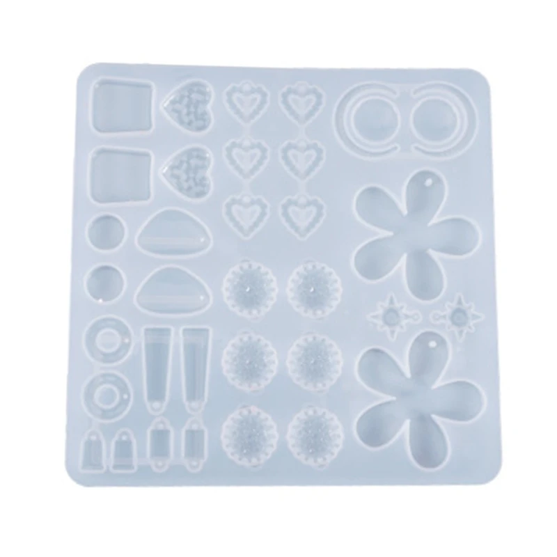 

Earrings Danglers Casting Silicone Mould DIY Pendants Crystal Epoxy Resin Mold