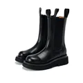 New Luxury Chelsea Boots Women Ankle Boots Chunky Winter Shoes Platform Ankle Boots Slip on Chunky Heel BV Boot Brand Designer