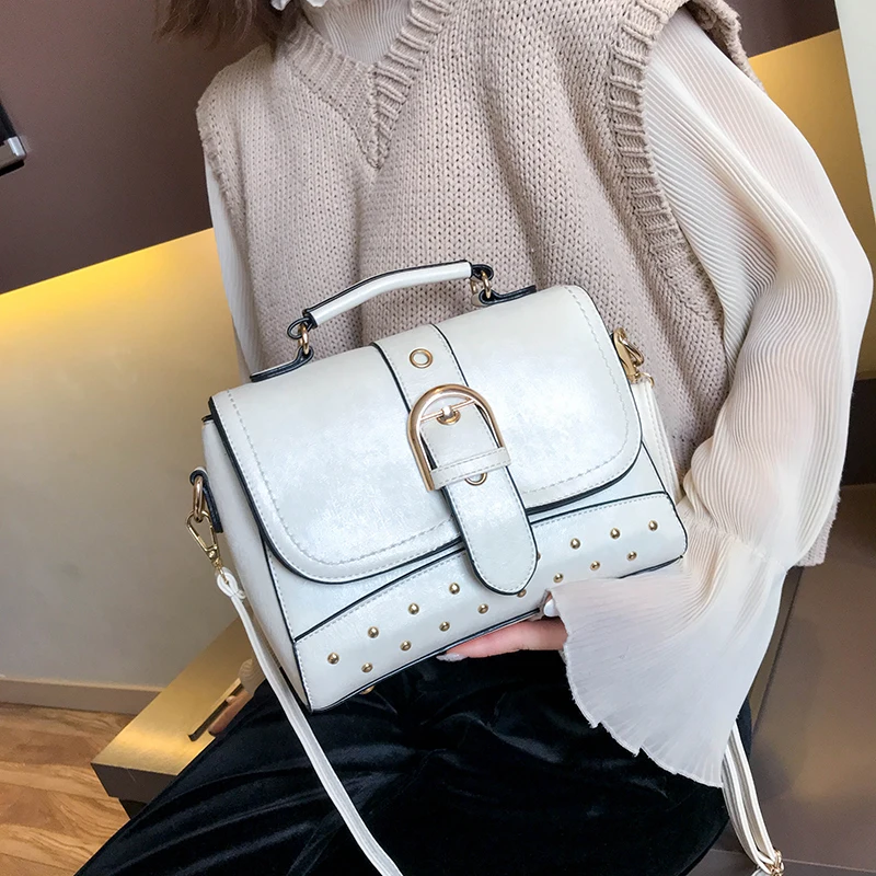 2019 модная женская сумка через плечо Высококачественная кожаная повседневная с