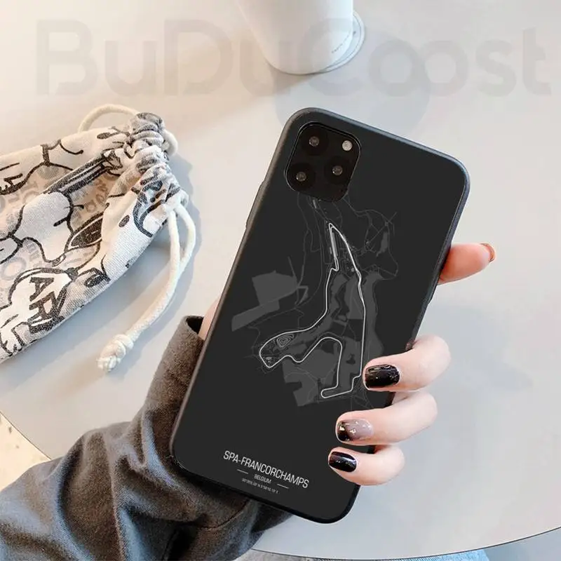 

Formula 1 racing circuit Phone Case For iphone 12 pro max 11 pro XS MAX 8 7 6 6S Plus X 5S SE 2020 XR case