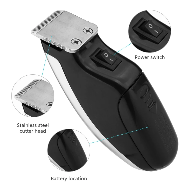 Kemei электрическая машинка для стрижки волос мини триммер мужчин борода