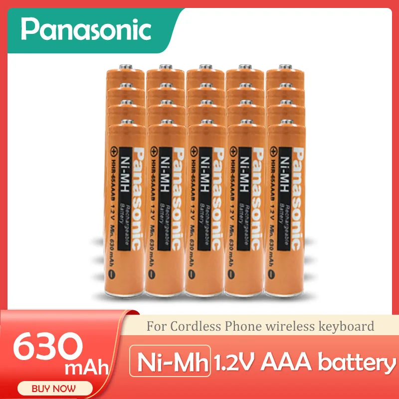 Аккумуляторные батареи Panasonic 1 2 V Ni MH nimh 630 мАч AAA для беспроводного телефона