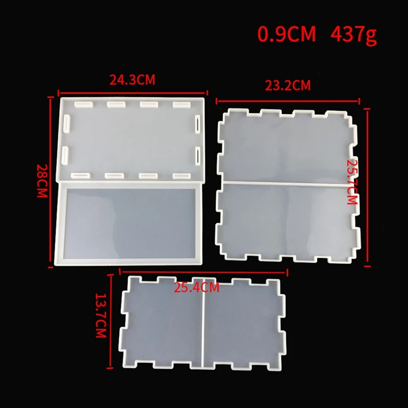 

Storage Box Case Silicone Mold DIY Crystal Epoxy UV Resin Glue Molds Jewelry Gift Box Making Mould Craft