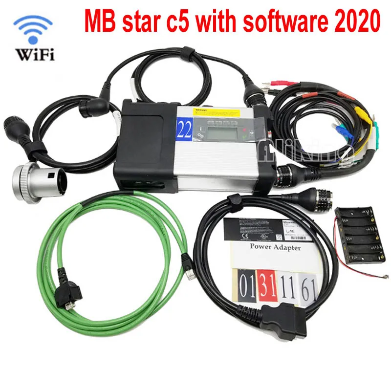 MB Star C5 2020 SD Подключение к ноутбуку CF19 Toughbook диагностический инструмент ПК с