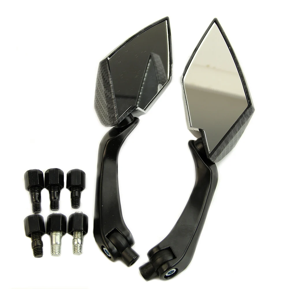 

Carbon Rear View Mirrors Custom Side Motorcycle Suzuki Kawasaki