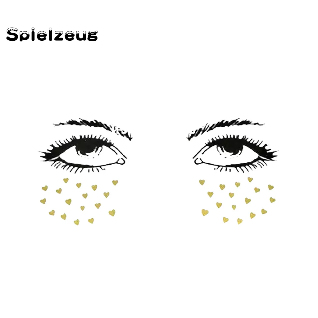 Мода Рождество Хэллоуин лицо татуировки Макияж набор для вечеринки костюм