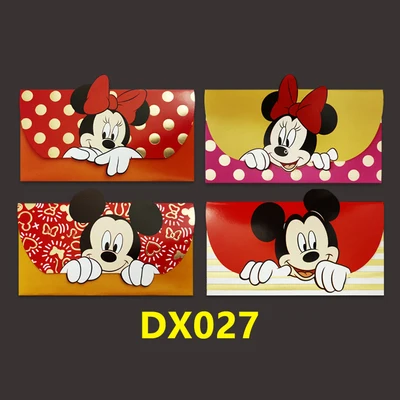 12 шт (4 упаковки) мультфильм KT Микки Минни красный пакет 2020 китайский новый год