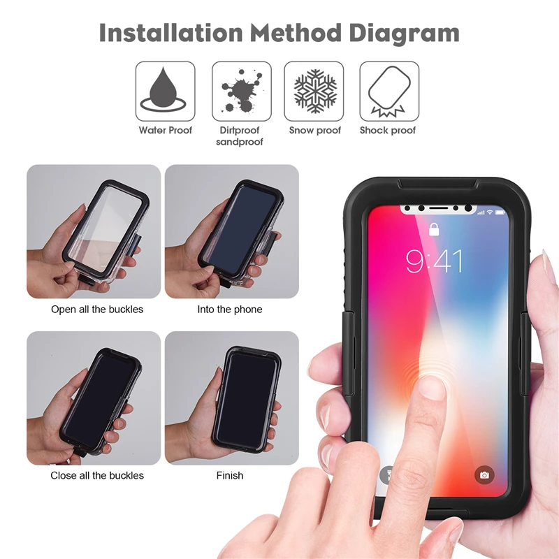 IP68 Waterproof Case For Motorola E6i E7 G8 Power Lite G9 Play Case Full Protection Shockproof Cover For Moto E6s G50 G30 Case