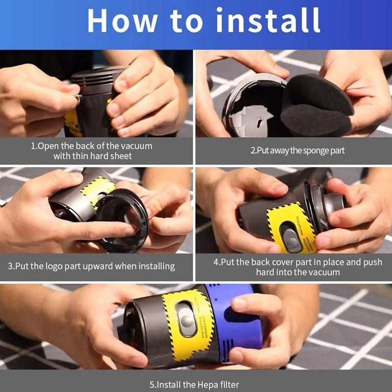 

Motor Rear Cover Filter Kit for Dyson V7 V8 Vacuum Cleaner Accessories Sweeper Household Motor Rear Covers Tools Parts