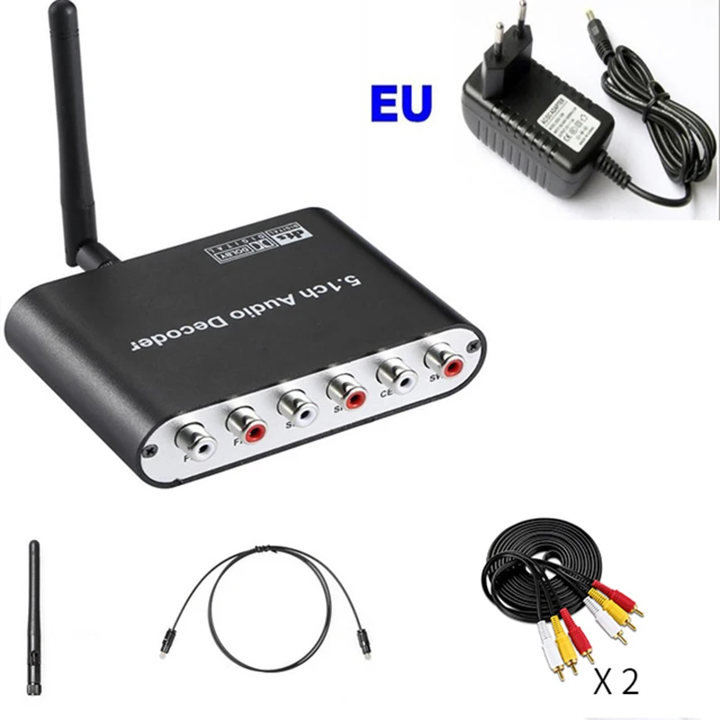 Цифро аналоговый аудиоконвертер 192 кГц с Bluetooth приемником и поддержкой DTS 5.1ch