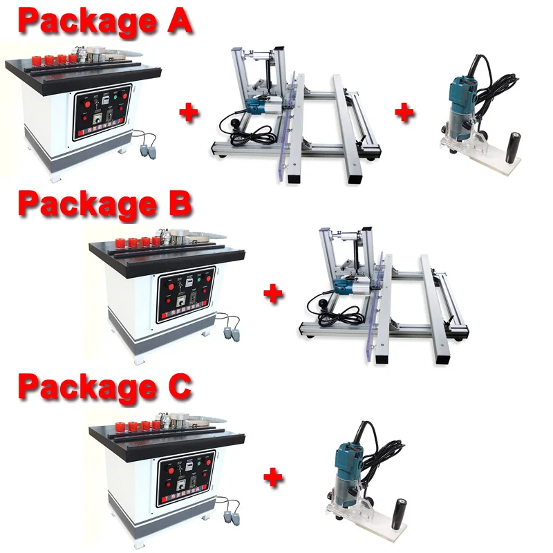 

Curve straight portable woodworking edge banding Machine