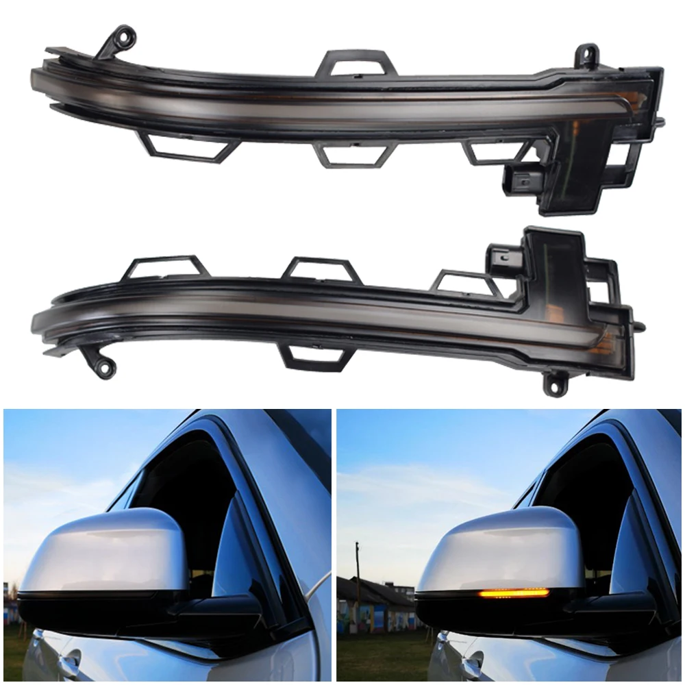 

Mirror Flasher Light For BMW X3 G01 2018-2020 X4 G02 X5 G05 X6 G06 X7 G07 LED Dynamic Turn Signal Light Flowing Water Blinker
