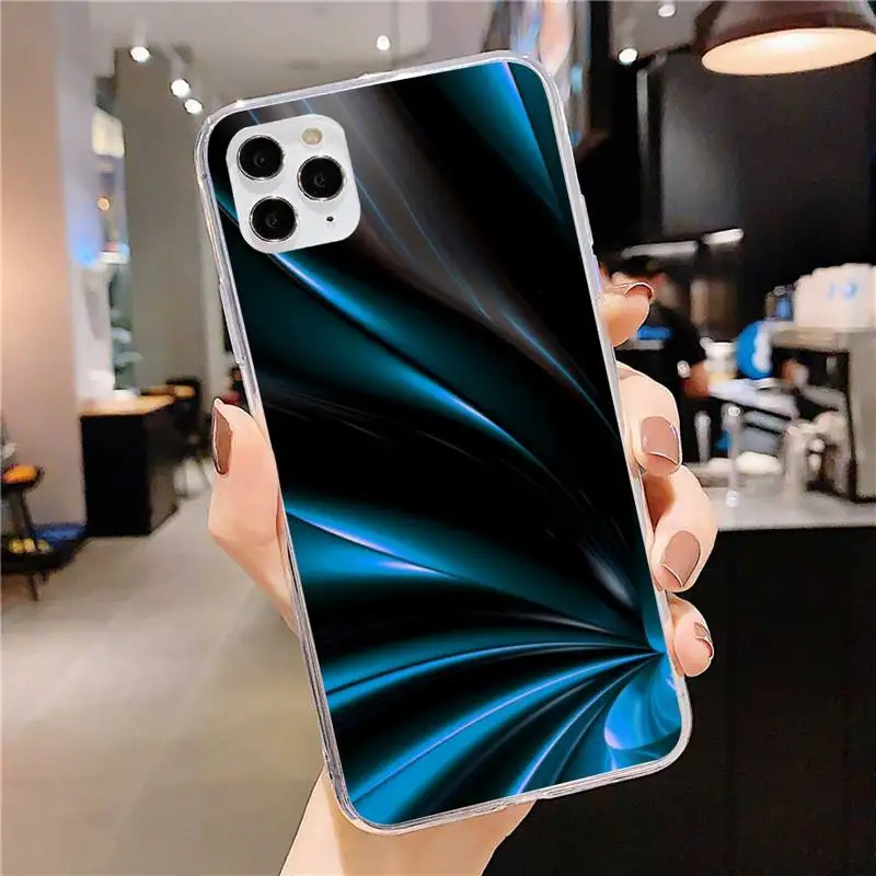 

3D Lines Phone Case for iphone 11 12 Pro Max Clear Cover Xs X XR 7 8 6 6S Plus 5 5S SE 2020 Fundas Coque Etui