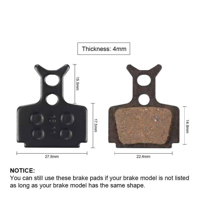 BIKEIN 4 Pairs Resin Bicycle Disc Brake Pads For Formula The One R1 R1R RO RX T1 Mega FR C1 CR3 Cycling Parts | Спорт и развлечения